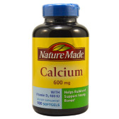 【超级7%】Nature Made Calcium 钙胶囊600 mg - 100粒 $7.91（约56元）