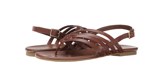 棕色低价！Cole Haan Goddard Sandal 女款真皮凉鞋
