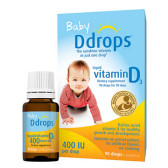 【超级7%】Ddrops 婴儿维生素D3滴剂400IU 2.5ml $11.43（约80元）