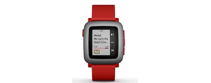 Pebble Time 多功能智能手表 红色