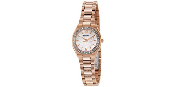 BULOVA 宝路华 DIAMONDS 98R205 女士镶钻时装腕表