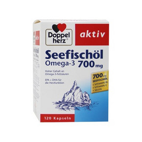 Doppelherz 双心 深海鱼油Omega-3 700mg*120粒