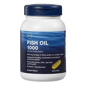 GNC 健安喜深海鱼油软胶囊（含omega-3）1000mg*90粒