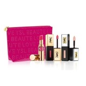 全正装！YSL 'Rock Pink' 圆管口红1支+唇釉2支+化妆包 $72（约505元）