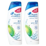 Head & Shoulders Green Apple 洗护2合1洗发水 (2支装)