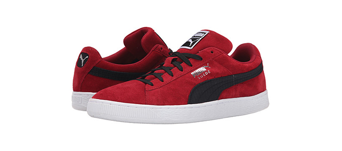 PUMA 彪马 Suede Quilted 男士麂皮时尚板鞋