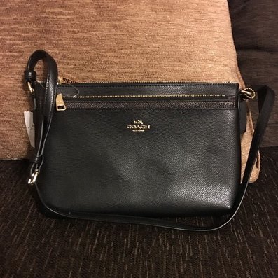 COACH 蔻驰  East West 女士真皮单肩包