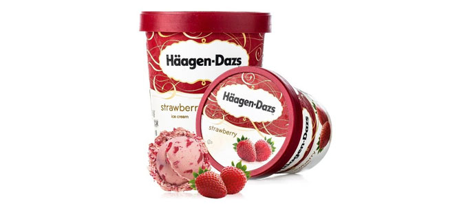 Haagen-Dazs哈根达斯 草莓冰淇淋 392g*2杯