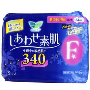 kao 花王 乐而雅卫生巾 夜用9片*34cm   