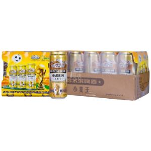 哈尔滨 小麦王啤酒 500ml*6打*3罐 整箱装   