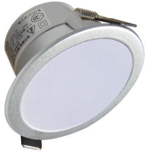 西蒙(SIMON) LED筒灯 6W开孔75mm 暖光3000K 砂银 晶灿   