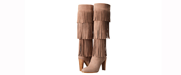 Stuart Weitzman Fringie 女款真皮长靴