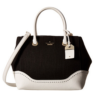 Kate Spade New York凯特丝蓓 Louella女士手提斜挎包 时尚米黑配色