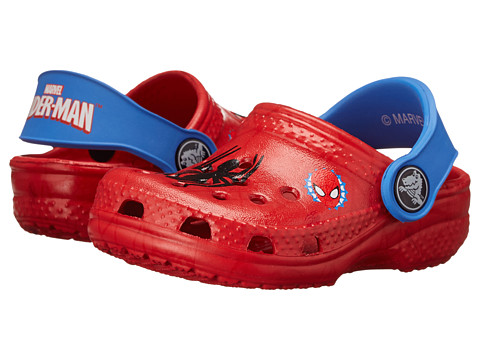Crocs卡洛驰Classic Spiderman Clog儿童蜘蛛侠经典洞洞鞋/沙滩鞋 红色款