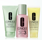 Clinique 官网：任意订单满$40免费送明星3部曲豪华小样