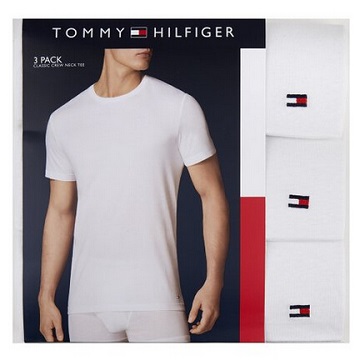 Tommy Hilfiger 男士纯棉圆领短袖T恤 3件套