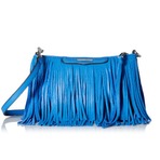 Rebecca Minkoff Finn 真皮流苏挎包 单宁蓝