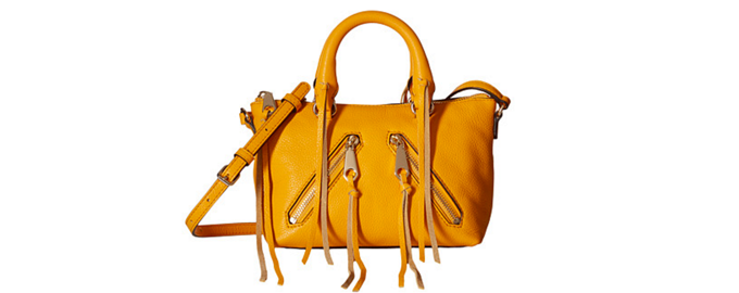REBECCA MINKOFF Micro-Moto Satchel 女款真皮斜挎包