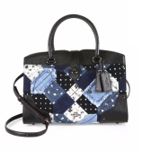 COACH 蔻驰 女款时尚牛仔贴布拼接真皮手袋 降至$259.87（约1811元）