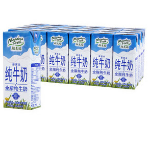 纽麦福 全脂纯牛奶 250ml*24盒