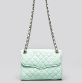 Rebecca Minkoff QUILTED AFFAIR 迷你款薄荷色链条包 $78（约544元）