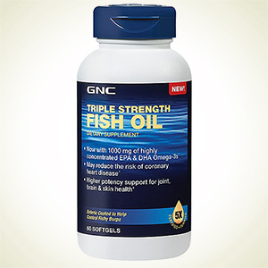 GNC：健安喜三倍强效深海鱼油 60粒