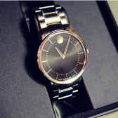 Movado 摩凡陀TC 超薄精钢男士手表 $429（约2992元）