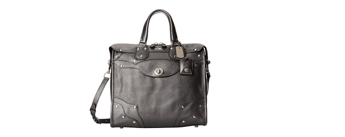 COACH Metallic Elevated Rhyder 女士金属色单肩手提包