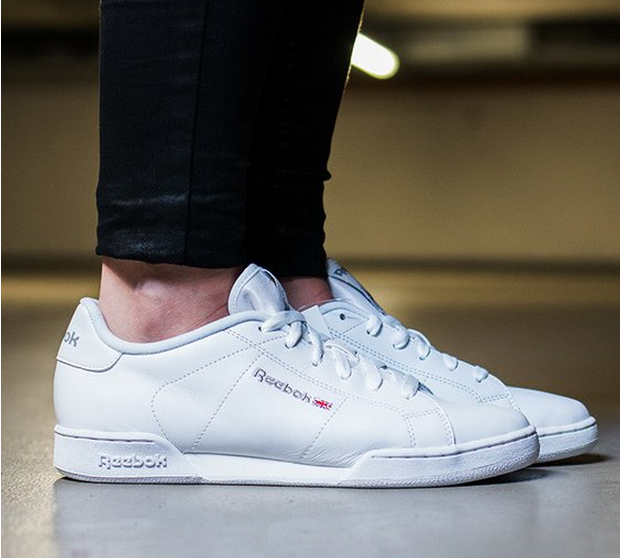 多色款！Reebok锐步NPC II女士真皮休闲运动鞋