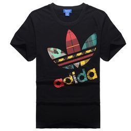 ADIDAS 阿迪达斯 6009 周柏豪同款 三叶草情侣短袖 运动休闲T恤