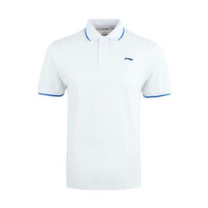 7日6点：李宁（LI-NING） 男子运动T恤舒适透气短袖Polo APLJ187-3 基础白 L