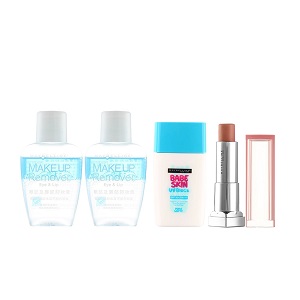 Maybelline美宝莲 好气色轻唇膏+防晒隔离 30ml+眼唇卸妆液*2