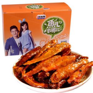鱼儿去哪儿  休闲零食小鱼 牛肉味  15g*20包/盒*2盒