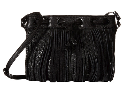 Rebecca Minkoff 瑞贝卡·明可弗Fringe Micro Lexit迷你流苏抽绳真皮单肩包