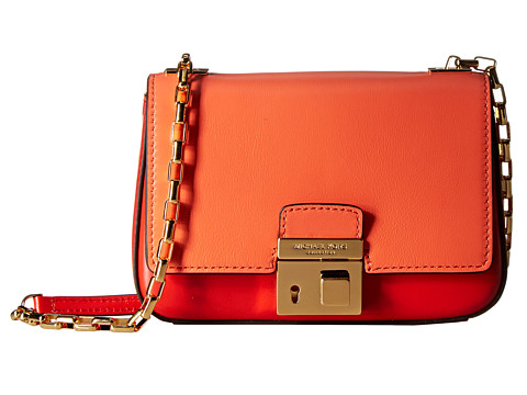手快有！Michael Kors Gia Small Chain Shoulder Flap女士真皮链条小挎包