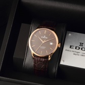 Edox 依度Les Vauberts 致敬系列男士机械表 $288（约2012元）