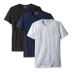 Emporio Armani 男士圆领纯棉短袖T恤衫 3件装