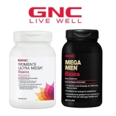 GNC Basics 系列男女综合维生素低至4折