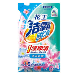 Attack 洁霸 瞬清清晨新露香无磷 洗衣液补充装 1.5kg