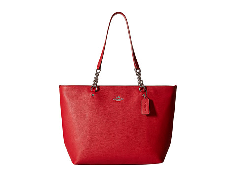 COACH 蔻驰 Polished Pebble Leather Sophia 女士真皮单肩手提包