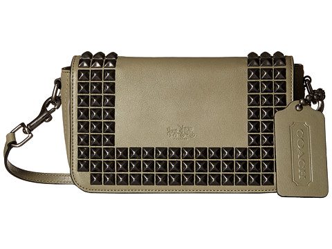 手慢无！COACH 蔻驰Bleecker Studs New Penny 女士真皮铆钉斜挎包