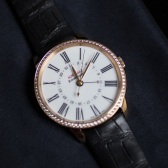 JeanRichard 尚维沙1681 Ronde Bressel Hommage 全日历镶钻男士机械表 $5772（约39004元）
