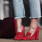 Nordstrom 精选 Gucci 粗跟乐福