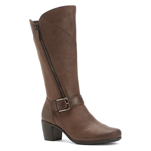 Ecco 爱步 Touch 55 Tall Buckle 女款真皮长筒靴