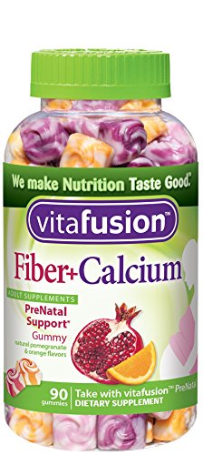 Vitafusion 小熊糖 膳食纤维+钙孕妇维生素软糖 90粒