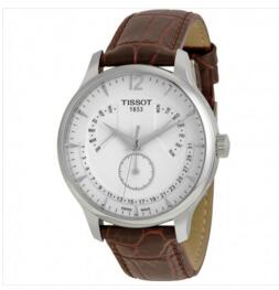 Tissot 天梭 T0636371603700 男式银色表盘不锈钢手表