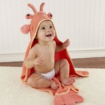 Baby Aspen 超萌龙虾连帽浴袍