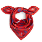 Alexander McQueen Skull Print Silk Twill Scarf 经典骷髅头丝巾 $136.4（约949元）