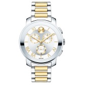 Movado 摩凡陀Bold 镀金3眼时装男表 $239（约1664元）