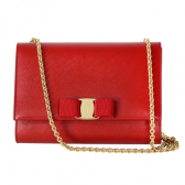 美艳的红！Ferragamo 菲拉格慕Vara Mini 单肩小挎包 $475（约3275元）
